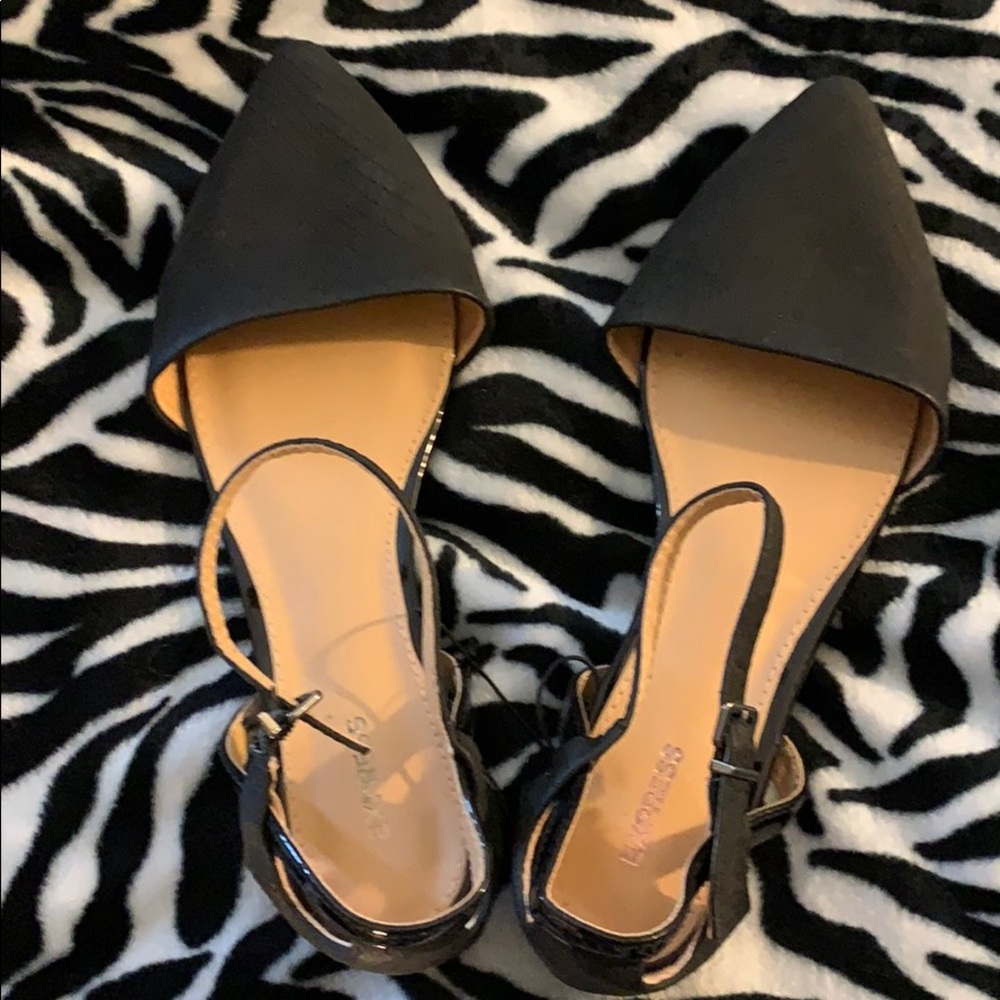Black express flats size 7